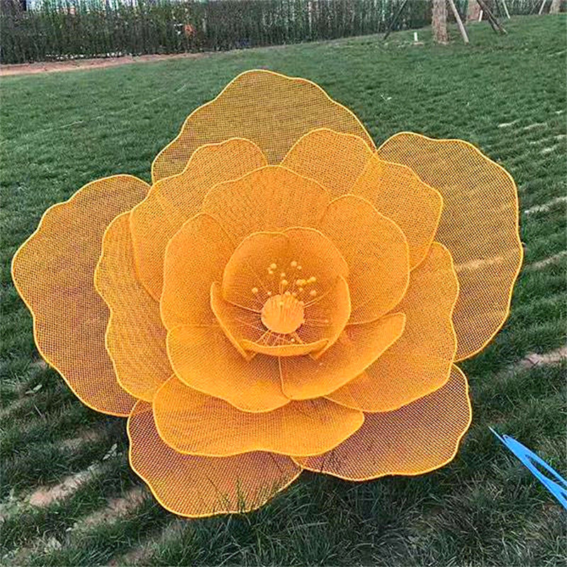 大型不锈钢雕塑定制镂空鹿浪花圆环月亮金属铁艺校园水景户外摆件