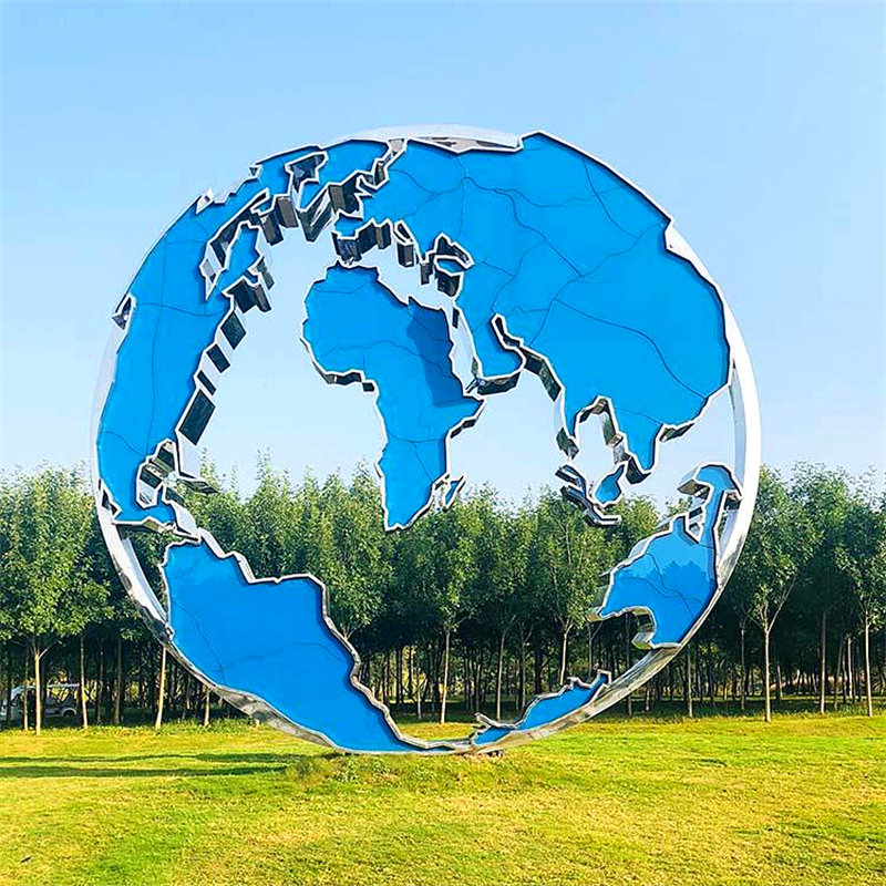 不锈钢雕塑定制户外园林学校房地产大型景观地标流水镜面抽象雕塑