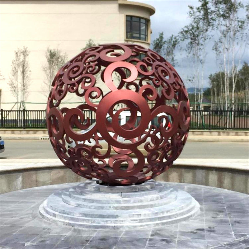 定制不锈钢大型雕塑广场红色精神堡垒校园景观户外主题公园摆件