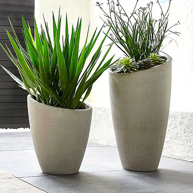 组合玻璃钢花盆装扮云南高档写字楼优雅环境