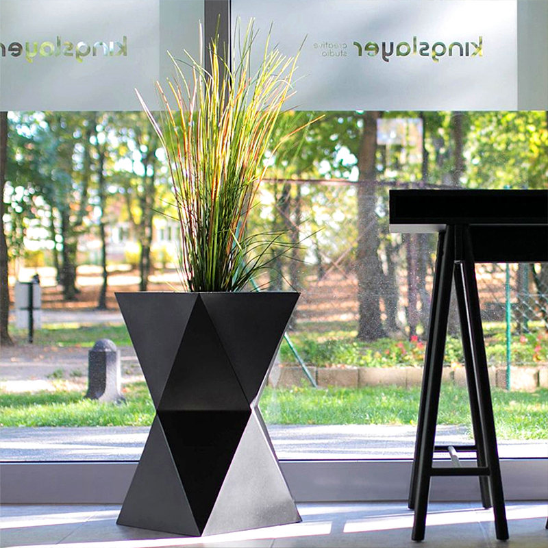 玻璃钢花箱天桥悬挂绿化种植槽长方形纤维玻璃钢市政花箱生产厂家