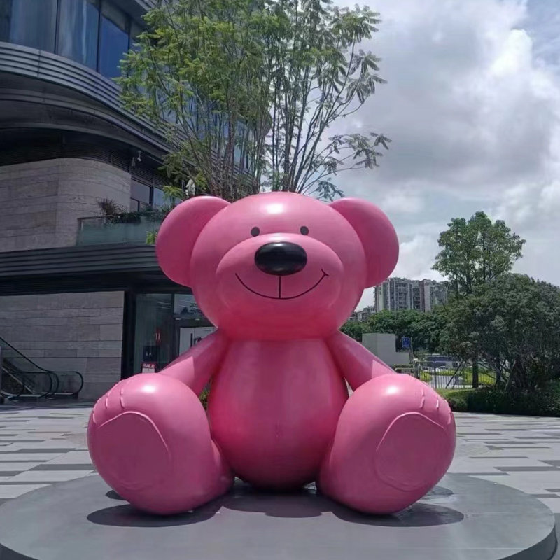 户外园林景观玻璃钢卡通兔子雕塑商场售楼部小区幼儿园小动物摆件