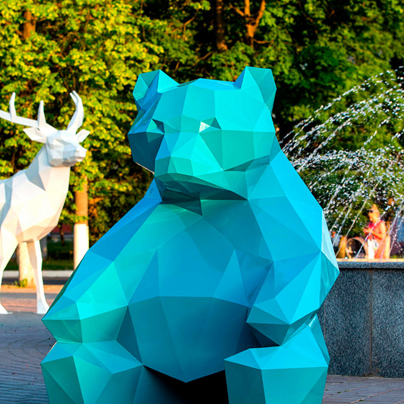 定制玻璃钢卡通雕塑网红打卡雕塑商场美陈道具户外大型景观雕塑