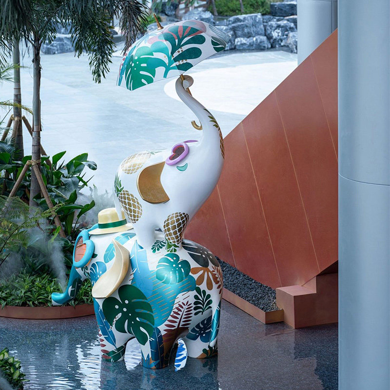 户外大型卡通布朗熊玻璃钢雕塑商场网红奶茶店铺装饰公园美陈摆件