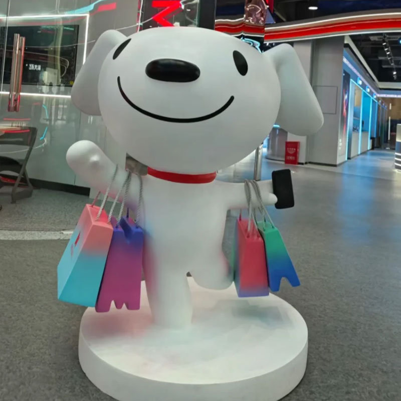 卡通玻璃钢雕塑定制门头玩偶公仔人物动物模具店铺装饰吉祥物订做