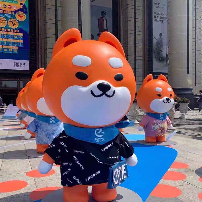 玻璃钢卡通落地雕塑定制动人物抽象摆件户外创意景观美陈商场装饰