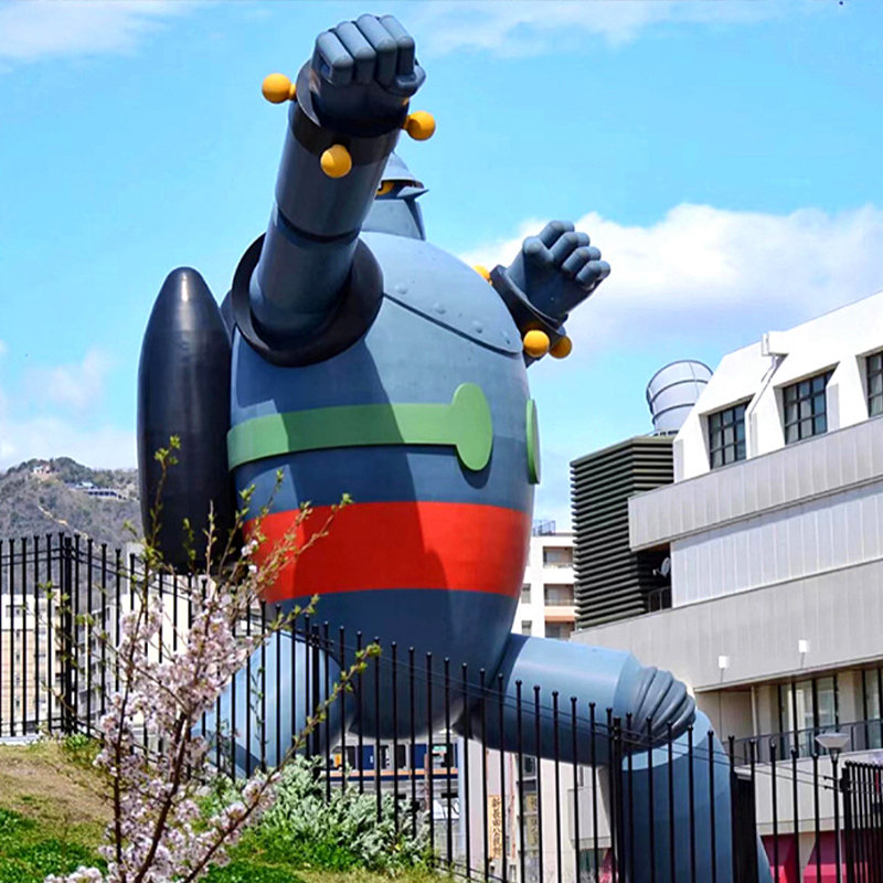 宫崎骏龙猫公仔户外花园庭院客厅大型卡通装饰落地玻璃钢雕塑摆件