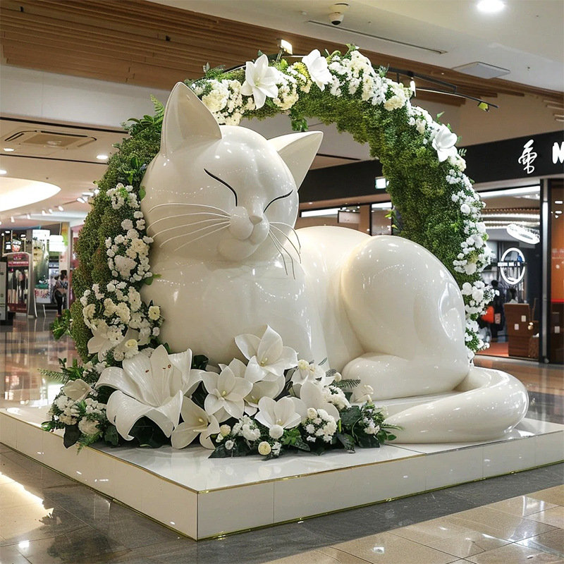 玻璃钢卡通雕塑布朗熊现货彩绘人物模型商场美陈摆件生产厂家定制