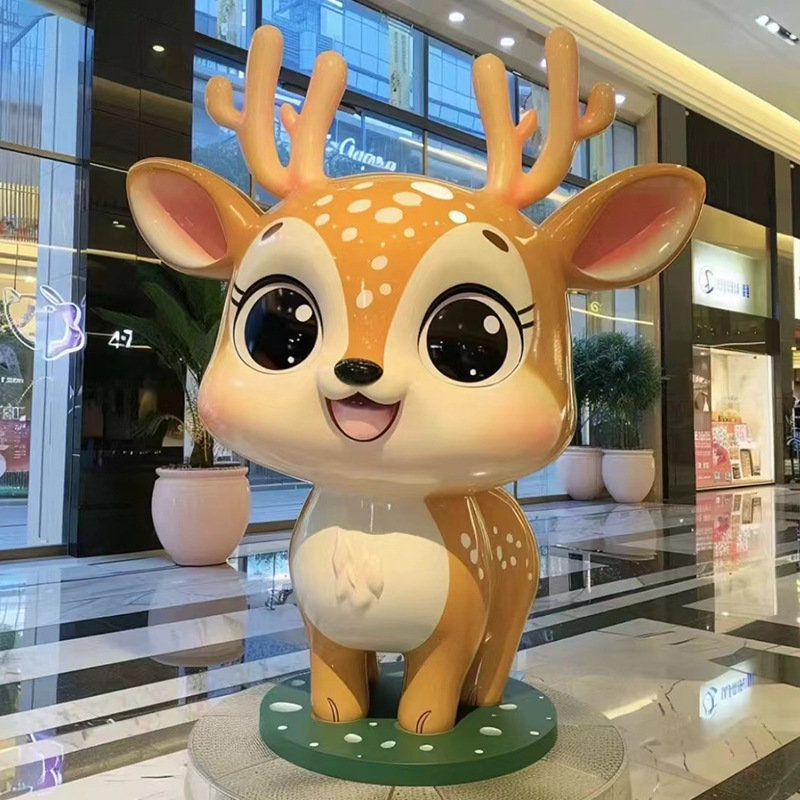 卡通人物玻璃钢雕塑城市吉祥物动物模型户外园林装饰品树脂摆件