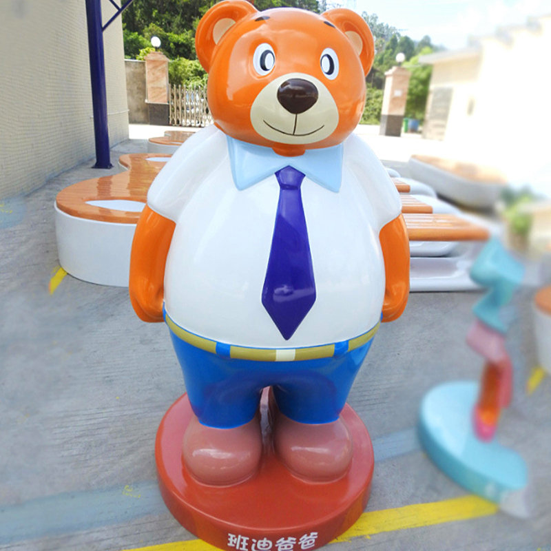 玻璃钢雕塑网红芝麻街公仔摆件卡通造型商场酒店景观装饰卡通摆件