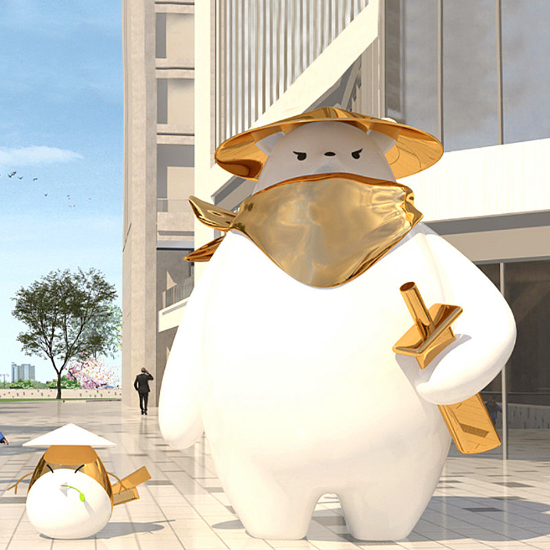 源头厂家玻璃钢雕塑园林景观小品户外大型卡通人物公仔造型摆件