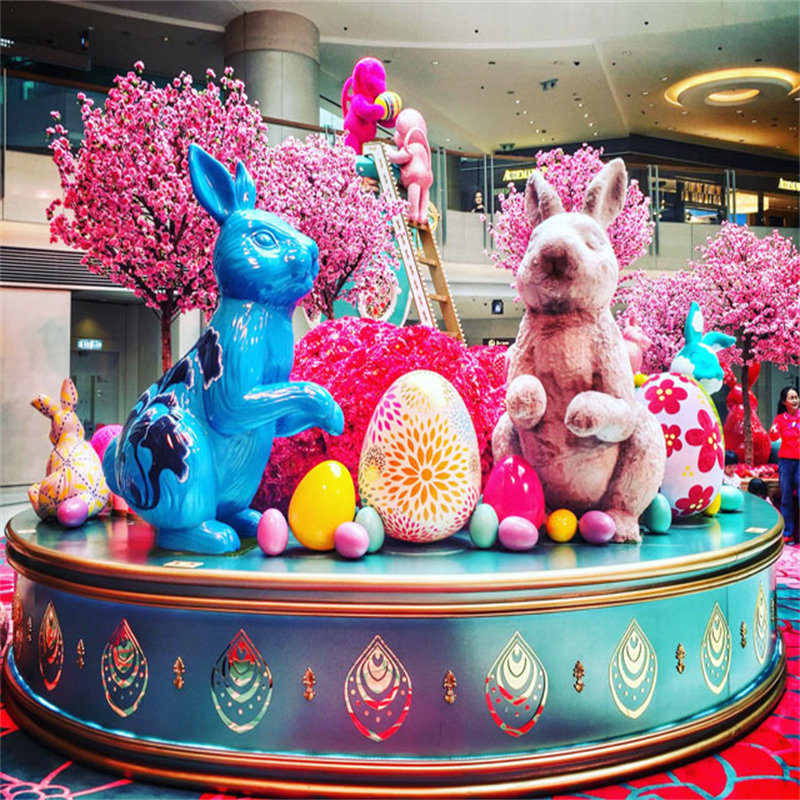 仿真大型玻璃钢铁艺热气球雕塑商场美陈展览景区观光户外装饰摆件