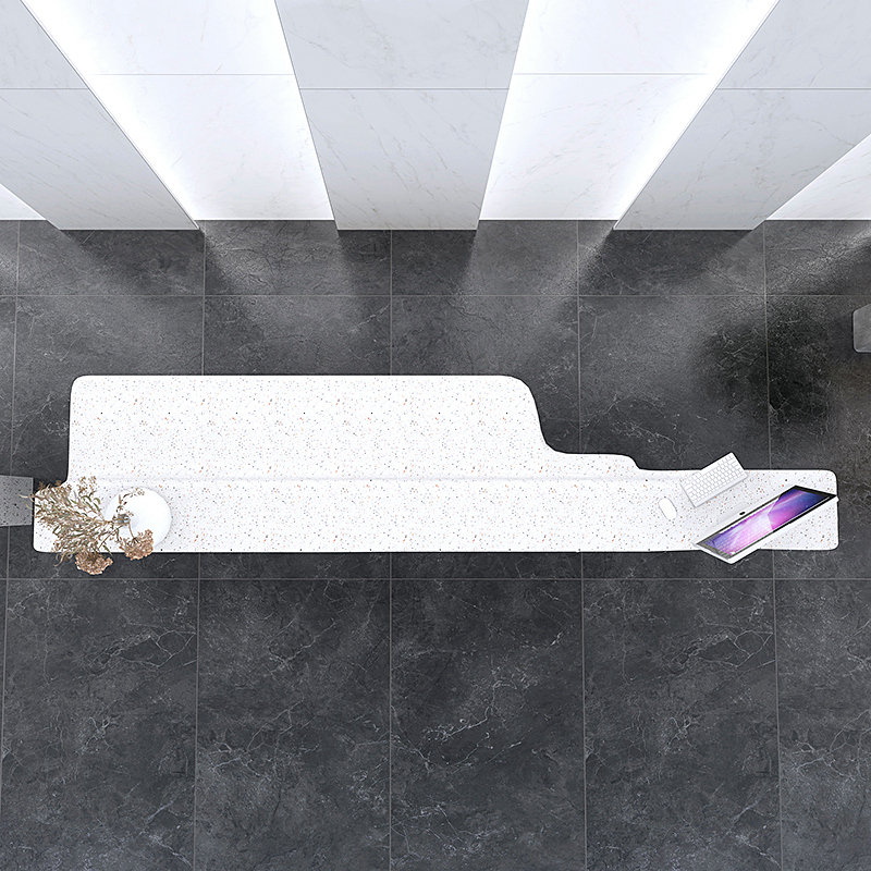 异形玻璃钢烤漆前台现代公司大堂接待台售楼部服务台吧台定制创意