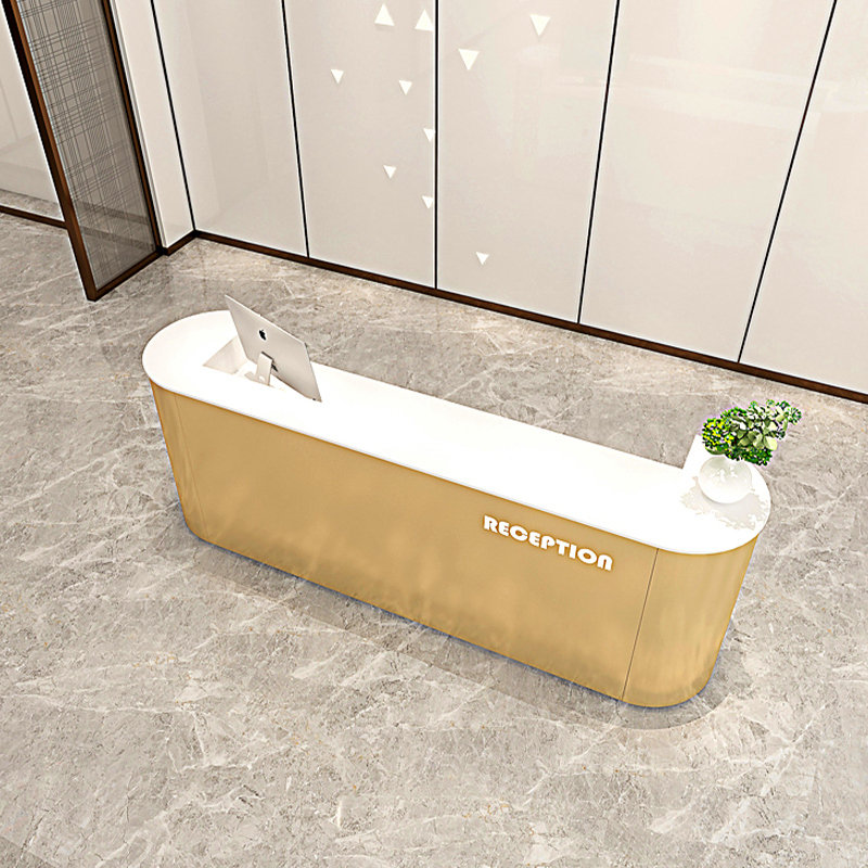 玻璃钢创意收银台公司前台定制美容院售楼部烤漆接待台异形吧台