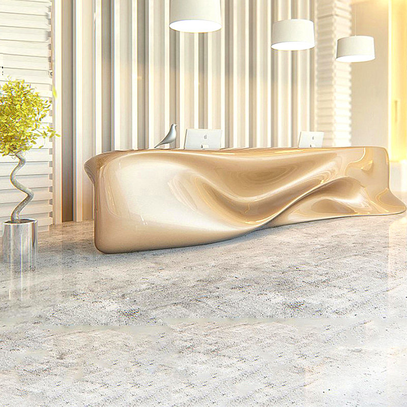 玻璃钢接待台创意商场酒店指引台酒吧机场咨询台办公楼售楼处前台