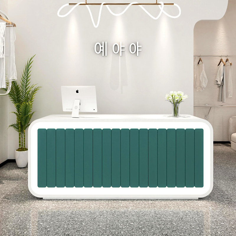 时尚前台饰品玻璃钢鸡蛋形接待台创意异形吧台收银台家具模型定制