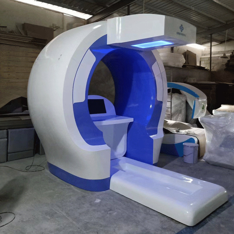 玻璃钢智能机器人壳体人工AI服务设备外壳FRP酒店餐厅仿生送餐机