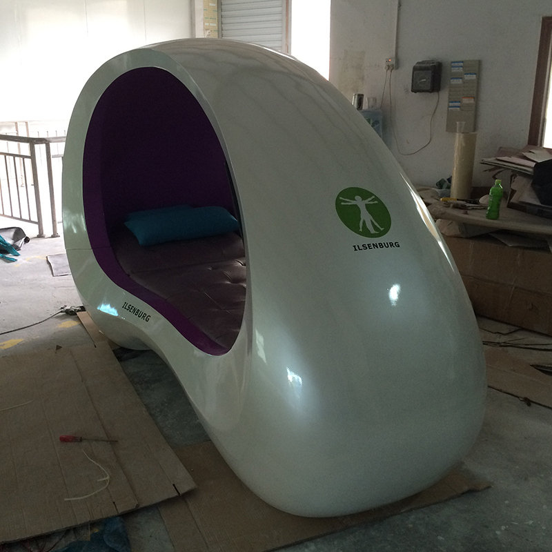 游戏机玻璃钢外壳加工餐厅送餐美女触屏智能机器人加工雕塑