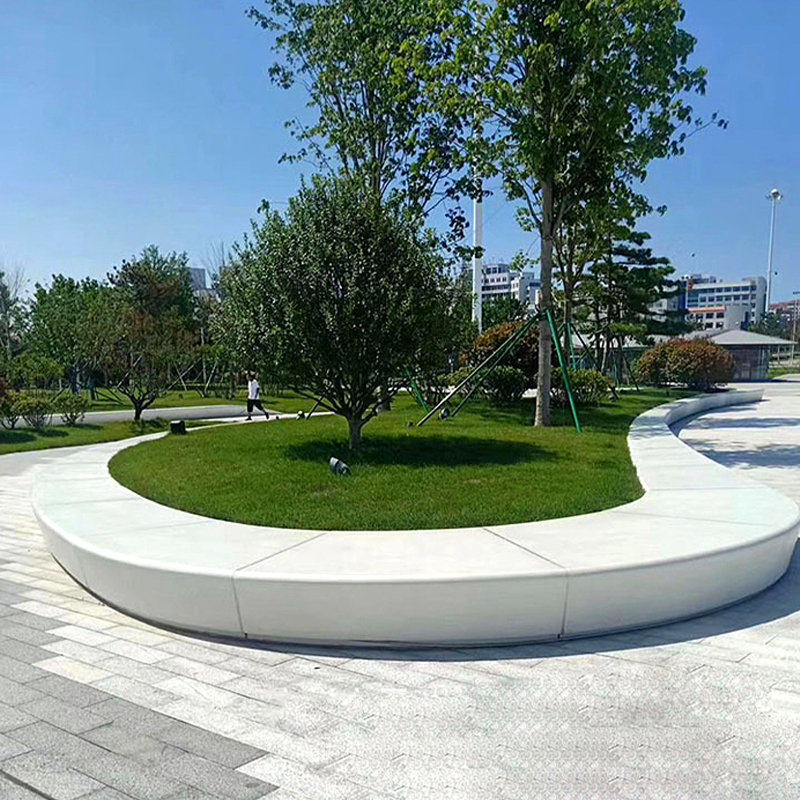 户外玻璃钢树池座椅创意商场休闲椅定制景观园林公共休息异形坐凳