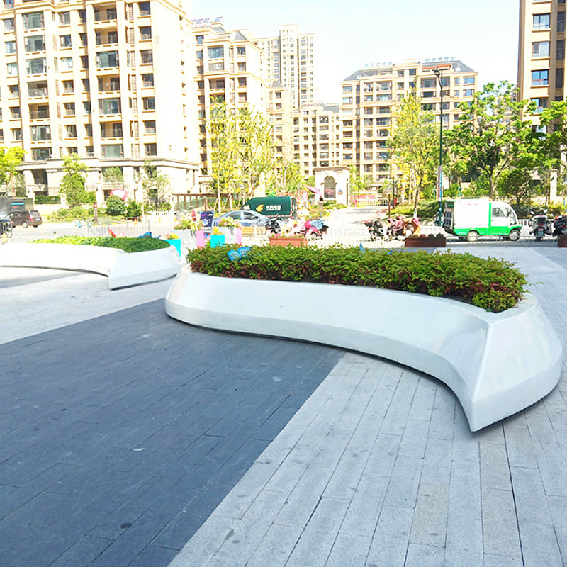 玻璃钢座椅商场休闲创意树林云朵椅公园庭院户外市政树池坐凳定制