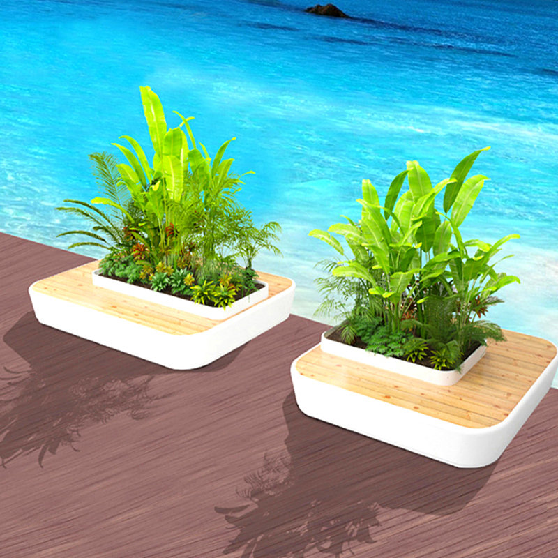 大型户外玻璃钢树池坐凳公园商场小区休闲座椅玻璃钢树池坐凳雕塑