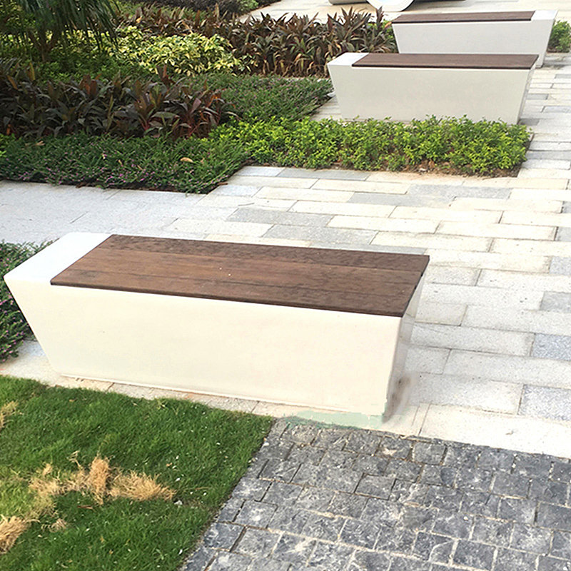 玻璃钢树池座椅创意商场休闲椅景观花盆公园种植户外园林坐凳定制