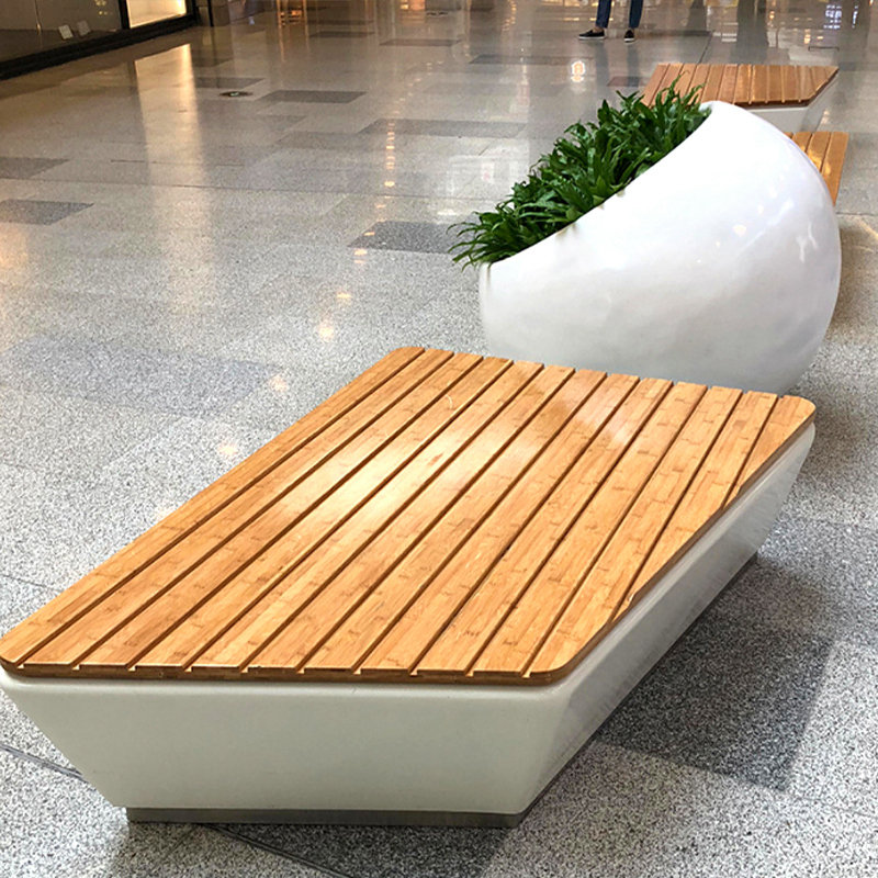 玻璃钢组合休闲座椅提升浙江金华商场购物体验