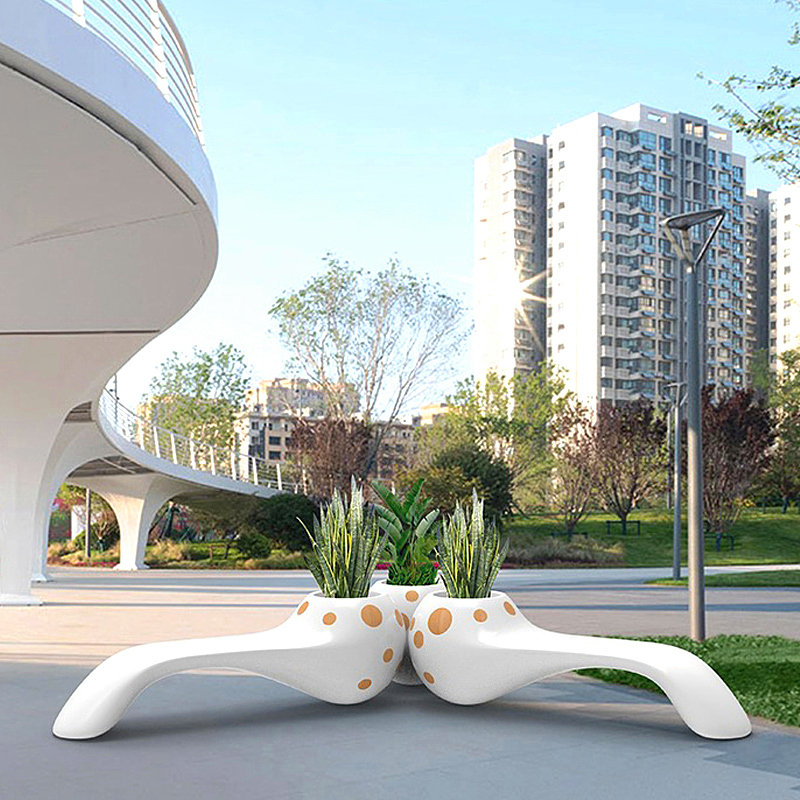 玻璃钢座椅户外弧形坐凳商场美陈公共休息区等候椅室内休闲椅定制