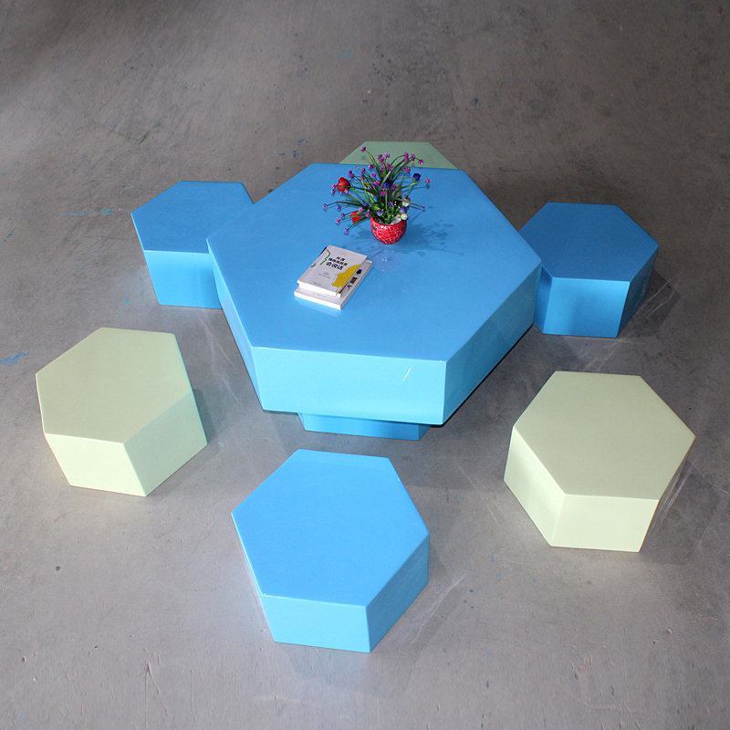 玻璃钢休闲椅商场云朵彩虹座椅公共装饰坐凳休息等候空间美陈定制