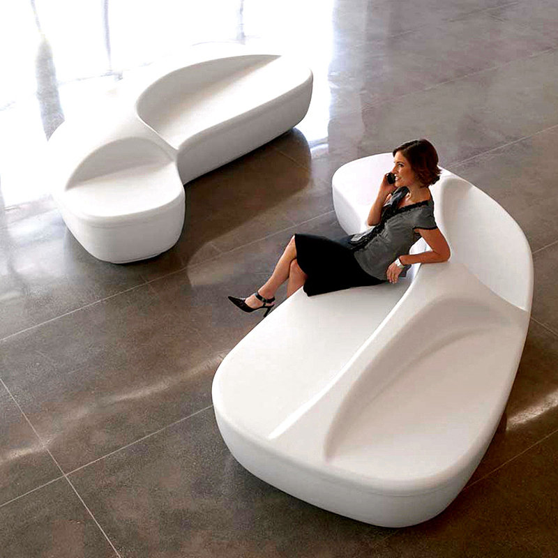 玻璃钢商场休闲座椅创意艺术坐凳休息等候区椅子园林户外长凳定制