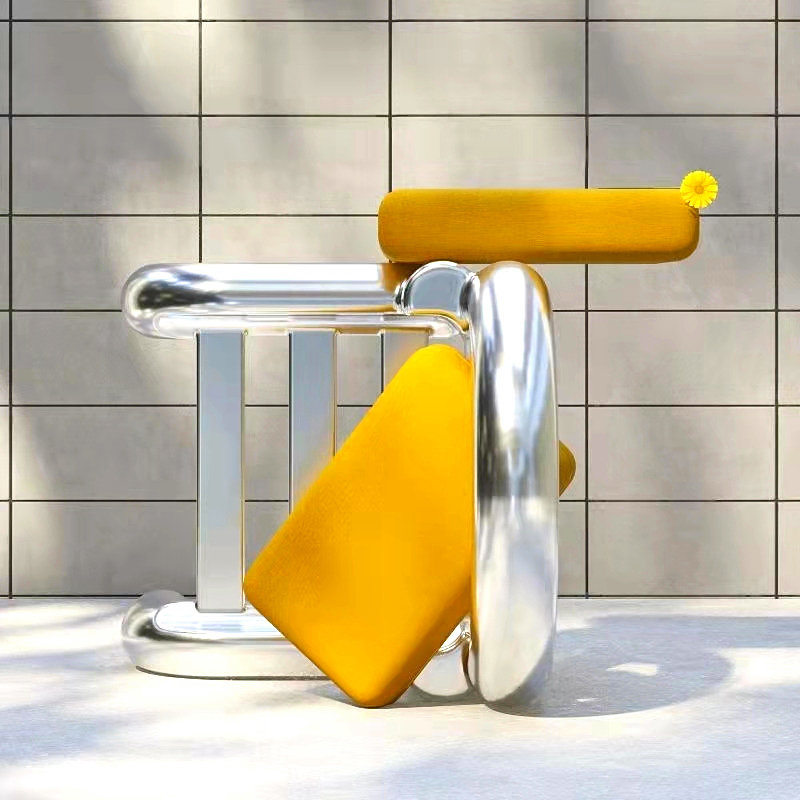 商场玻璃钢休闲座椅创意木纹长凳景观户外公共休息长椅花盆座椅子