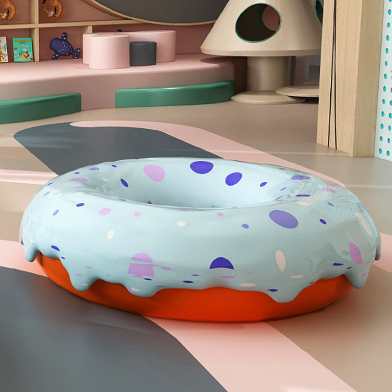 玻璃钢休闲椅糖果椅子学校幼儿园坐凳商场座椅卡通长凳子美陈厂家