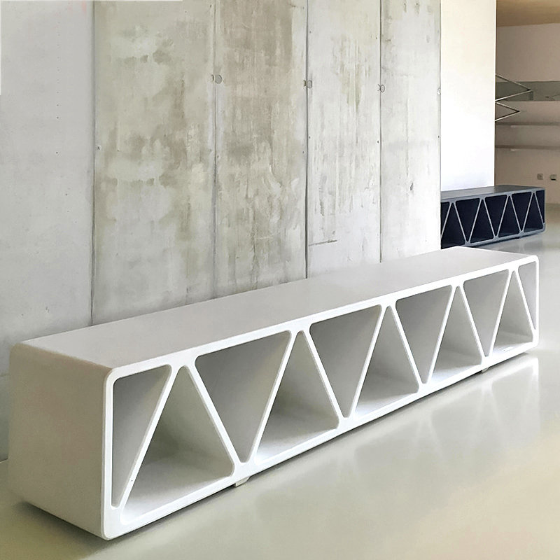 玻璃钢凳子花盆大型商场创意心形座椅户外公园装饰美陈雕塑座凳